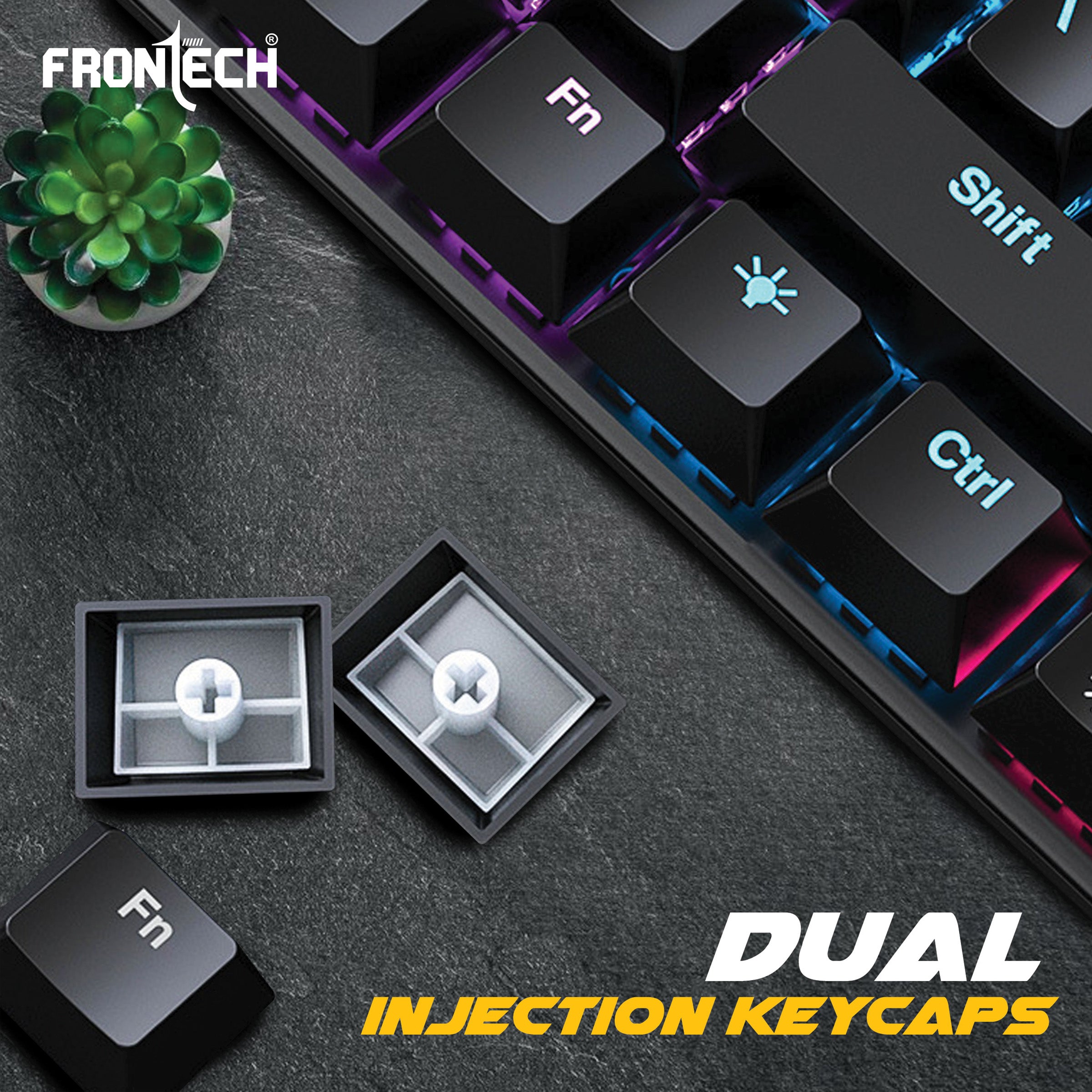 Frontech Wired Gaming Multicolor RGB Backlight Keyboard (KB-0014) Frontech Wired Gaming Multicolor RGB Backlight Keyboard (KB-0014)